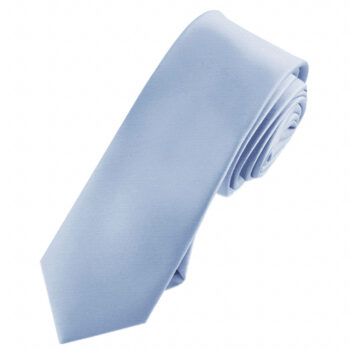 Mens Dusty Blue Skinny Tie