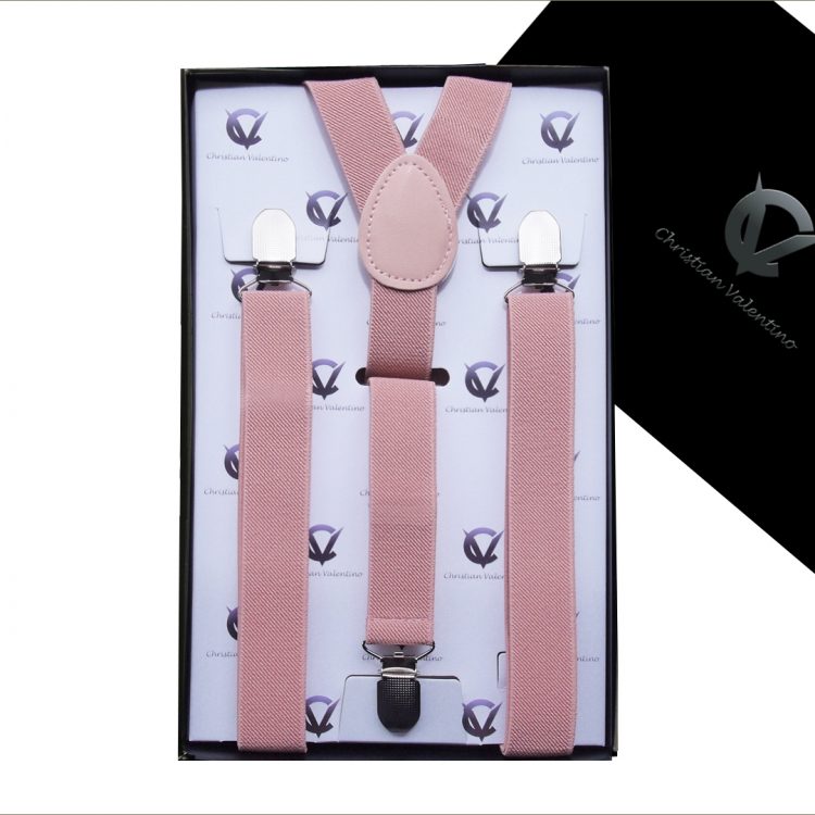 Blush Dusky Pink Y2.5cm Boy's Braces Suspenders
