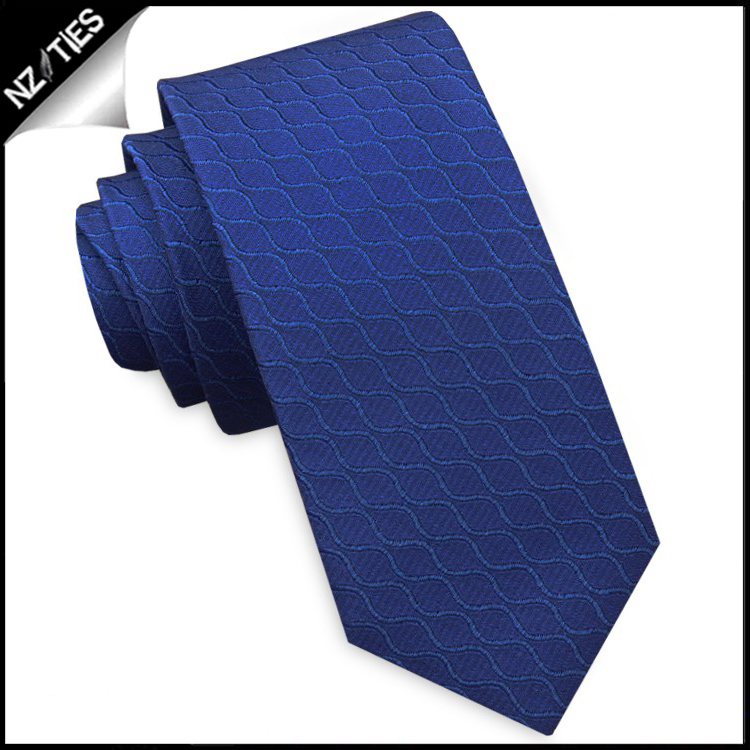 Royal Blue Reptile Skin Men's Slim Tie