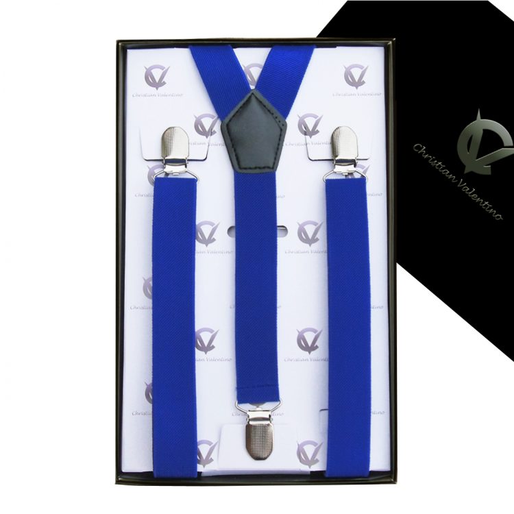 Royal Blue Y2.5cm Men's Braces Suspenders