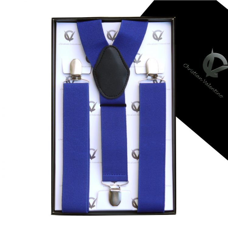 Royal Blue Y3.5cm Men's Braces Suspenders