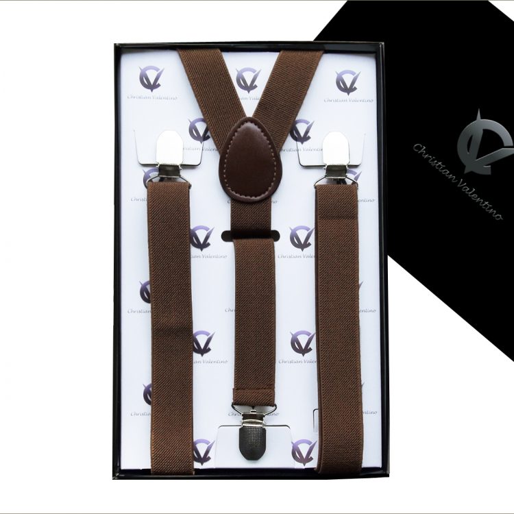 Boy's Mid Brown Y2.5cm Braces Suspenders