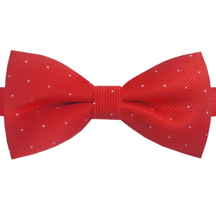Red with Small Dots Bow Tie