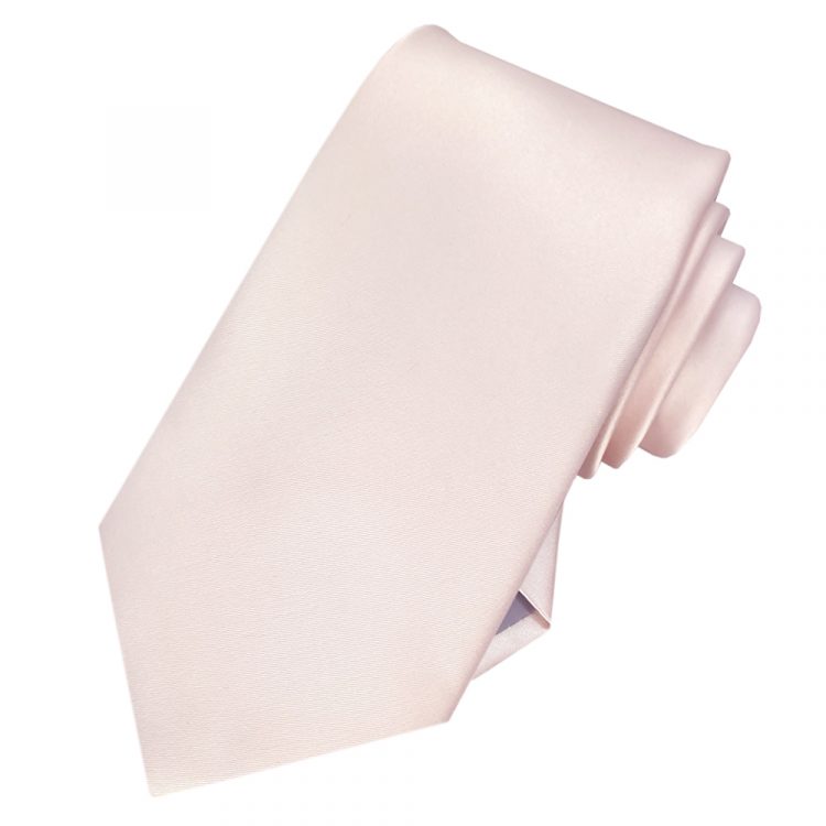Men's Nude Pink Plain Necktie