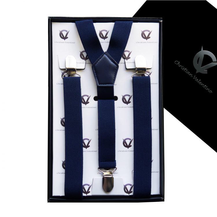 Midnight Blue Y2.5cm Men's Braces Suspenders