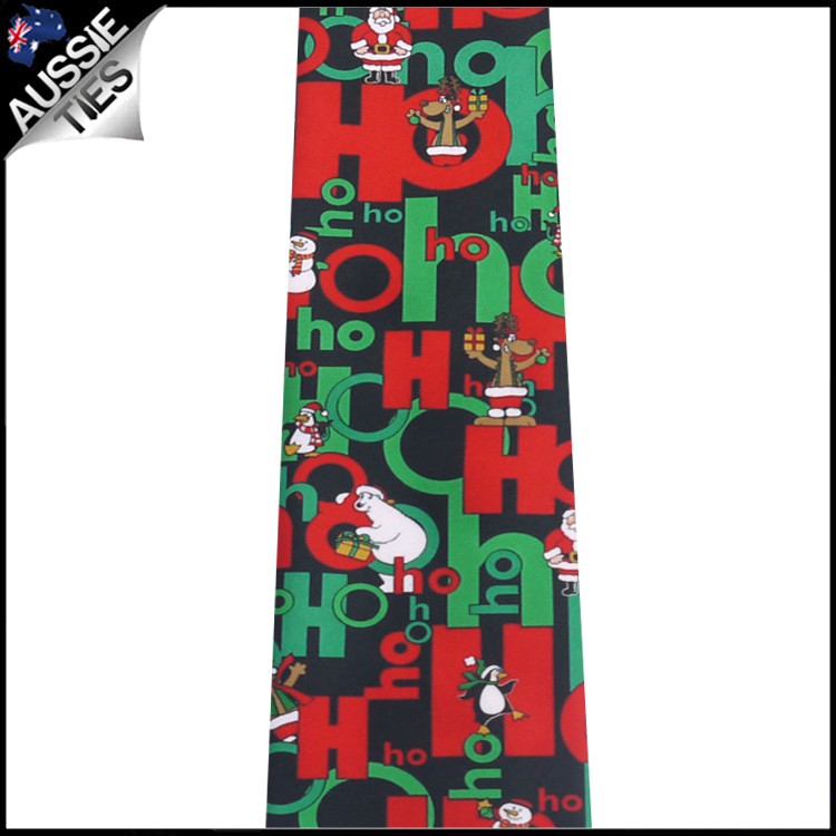 Black Christmas Buddies HoHoHo Tie 2