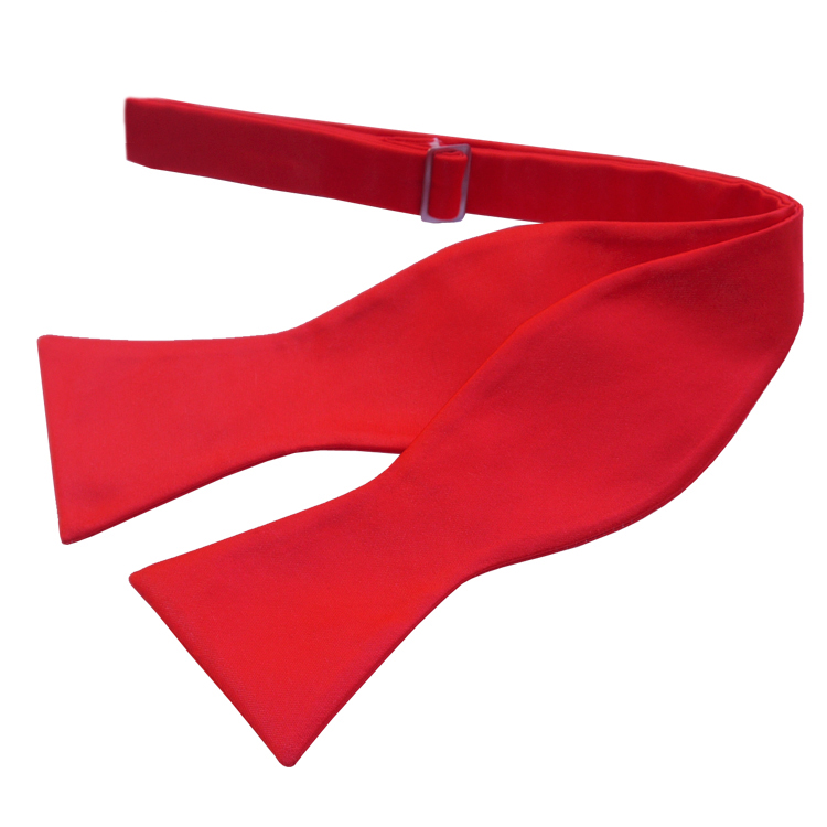 Cherry Red Self Tie Bow Tie