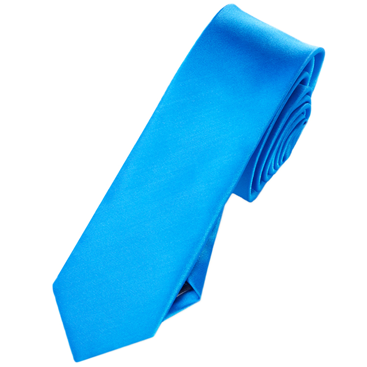 Mens Cobalt Blue Skinny Tie