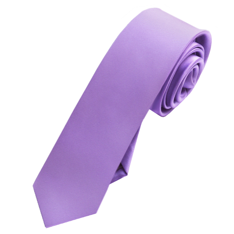 Mens Dark Lavender Purple Skinny Tie