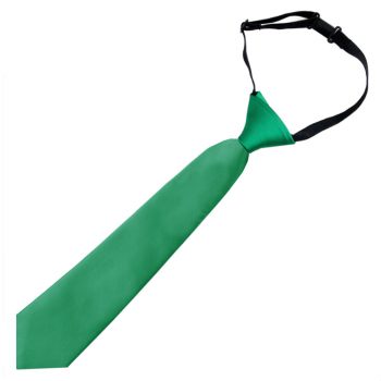 Emerald Green Boys Elasticated Tie