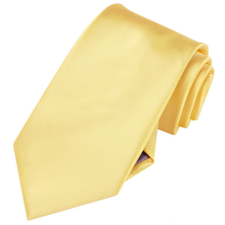Men's Light Gold Yellow Tie