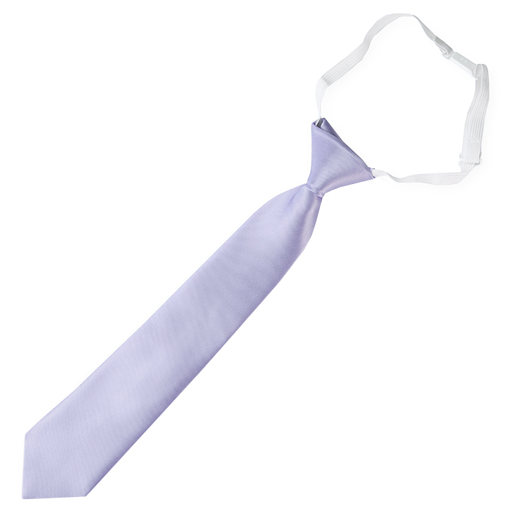 Boys Lavender Lilac Elastic Tie