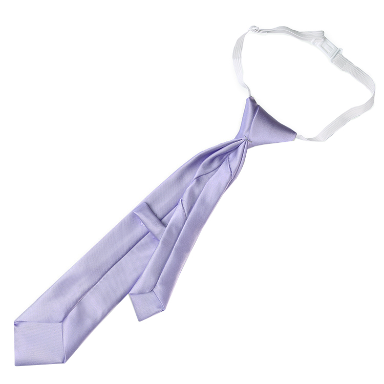 Lavender Purple Junior Boys Elasticated Tie