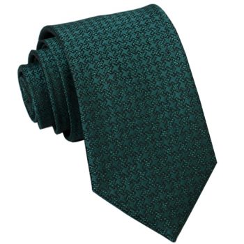 Green With Embossed Pinwheel Pattern Slim Tie
