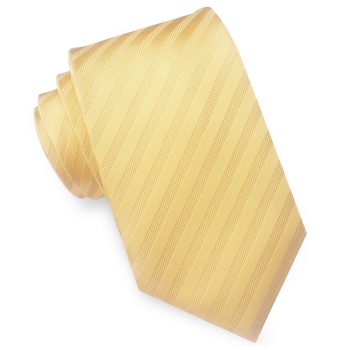 Light Gold With Thin Stripes Slim Tie